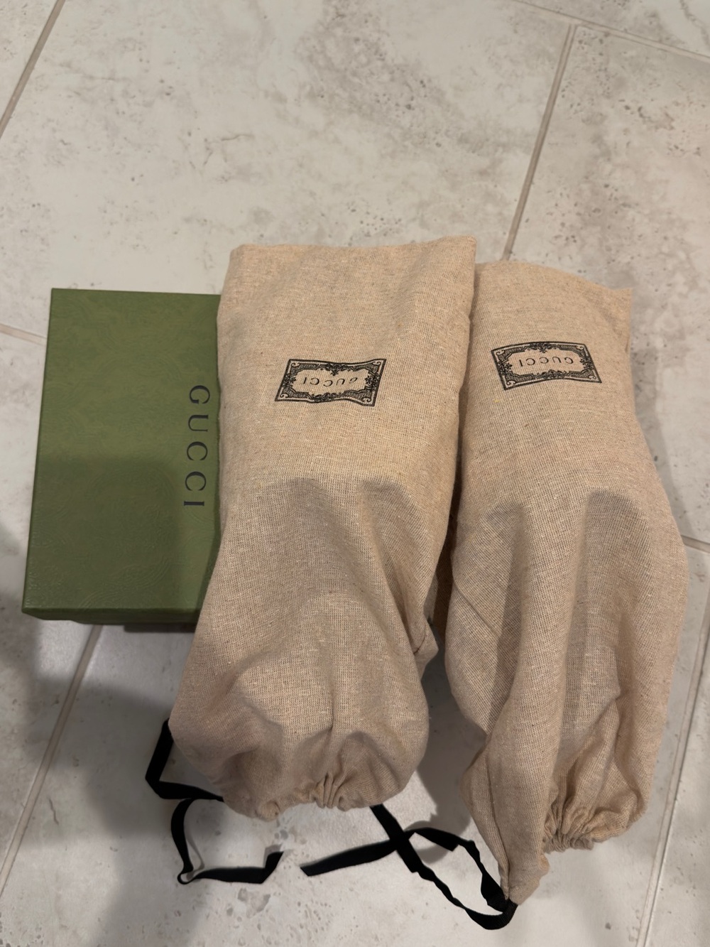Gucci Black Slides with Red and Green Striped Bands - Picture 4 of 7